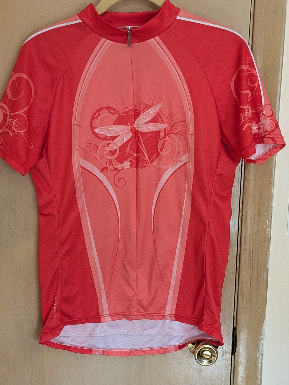 Primal Orange Dragonfly Graphic Cycling Jersey Sz L